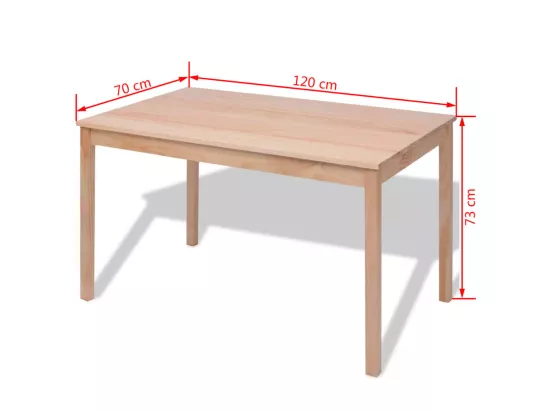 Ensemble de salle à manger sept pièces Pinède