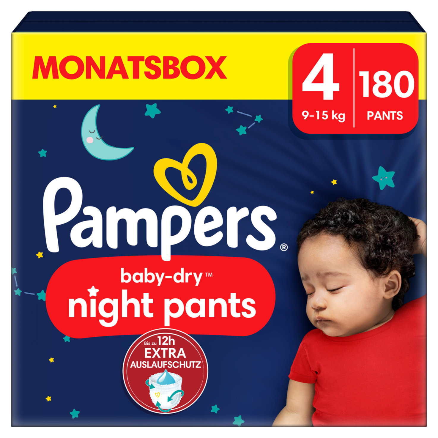 Pampers Baby-dry Night Pants Grösse 4, 180 Windeln