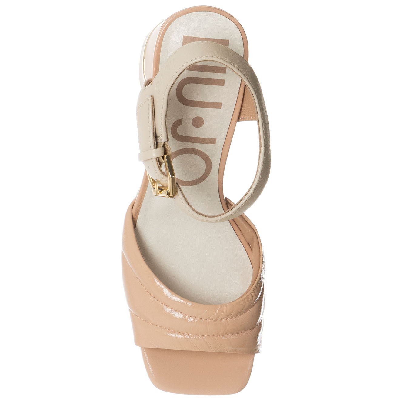 Liu-Jo Sandales en Cuir Menton beige/rose -Talon 6 cm