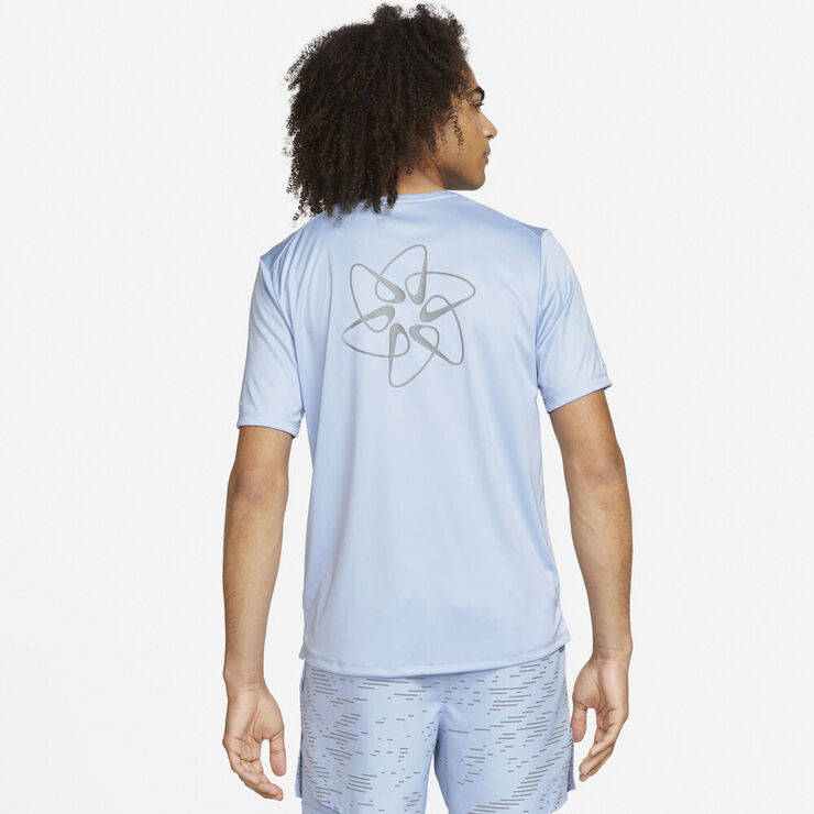 Nike Dri Fit Uv Run Division Miler Lobe T Shirt Blå