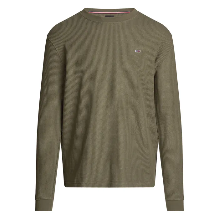 Tommy Hilfiger Regular Waffle Longsleeve Shirt Heren