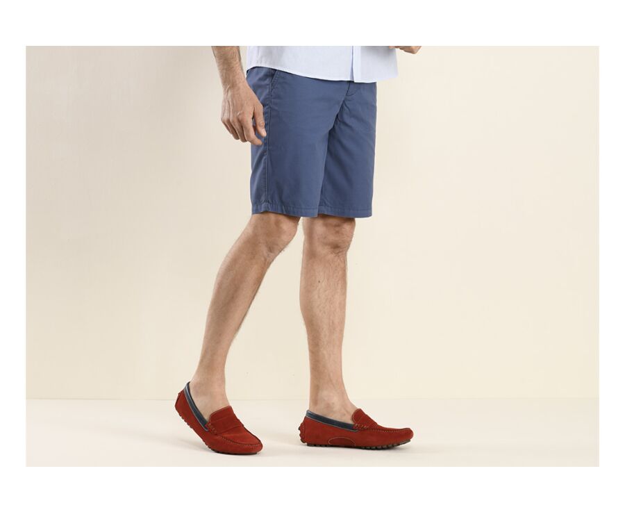 Bermuda chino homme Navy Franc - BARRY