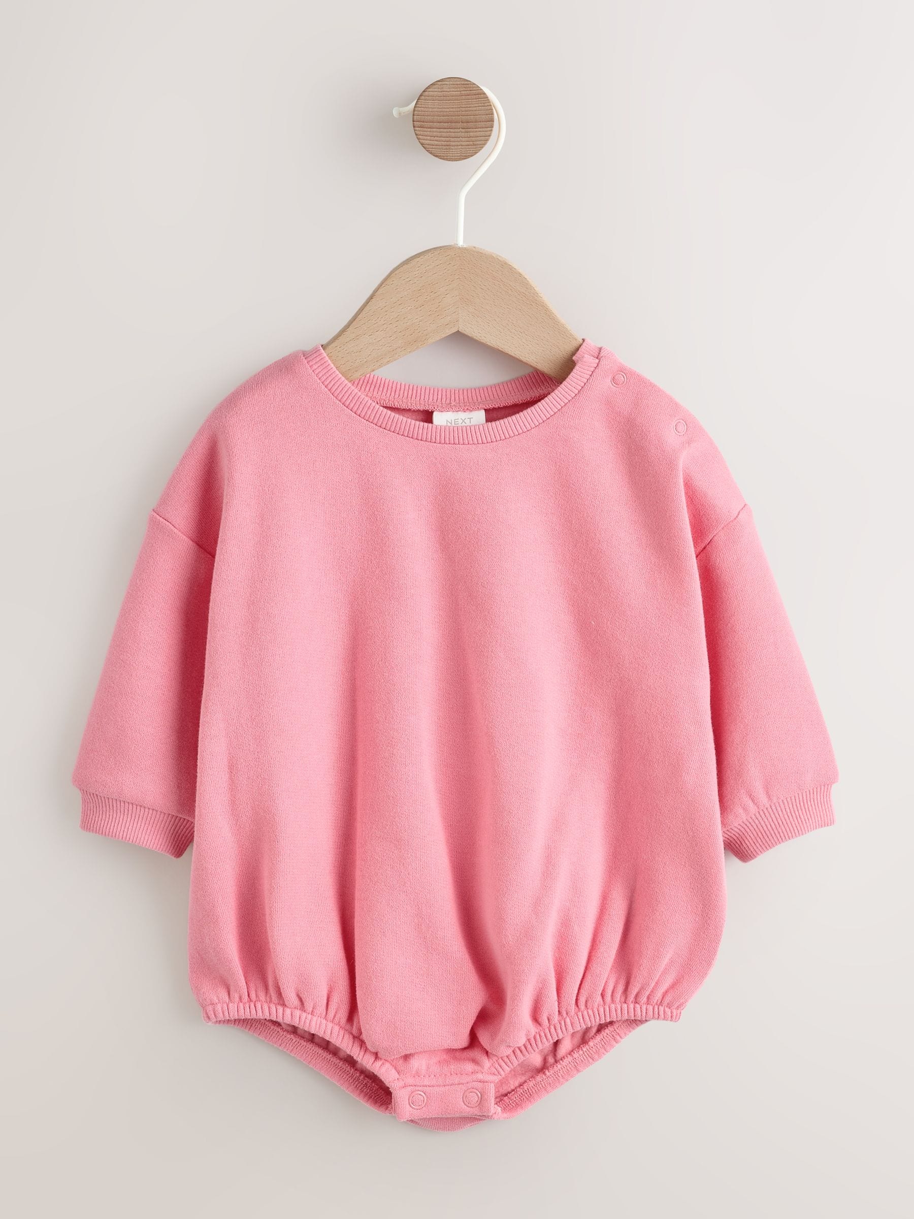 Crème/Roze konijn - Babyset van tuinbroek en rompertje, tweedelig (0mnd-3jr)
