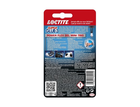 LOCTITE - Recharge pistolet à colle Colle glue gel super glue 3 power flex , 3 g