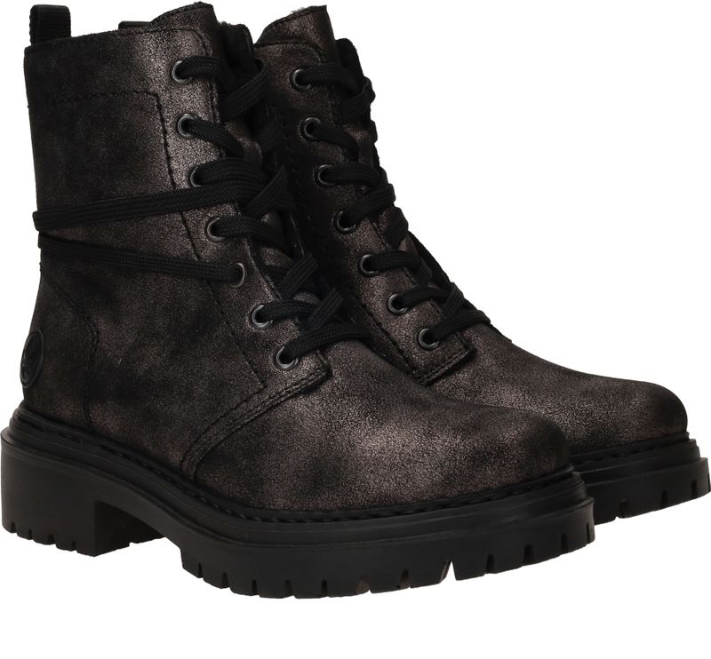 Rieker Veterboots Zwart Dames