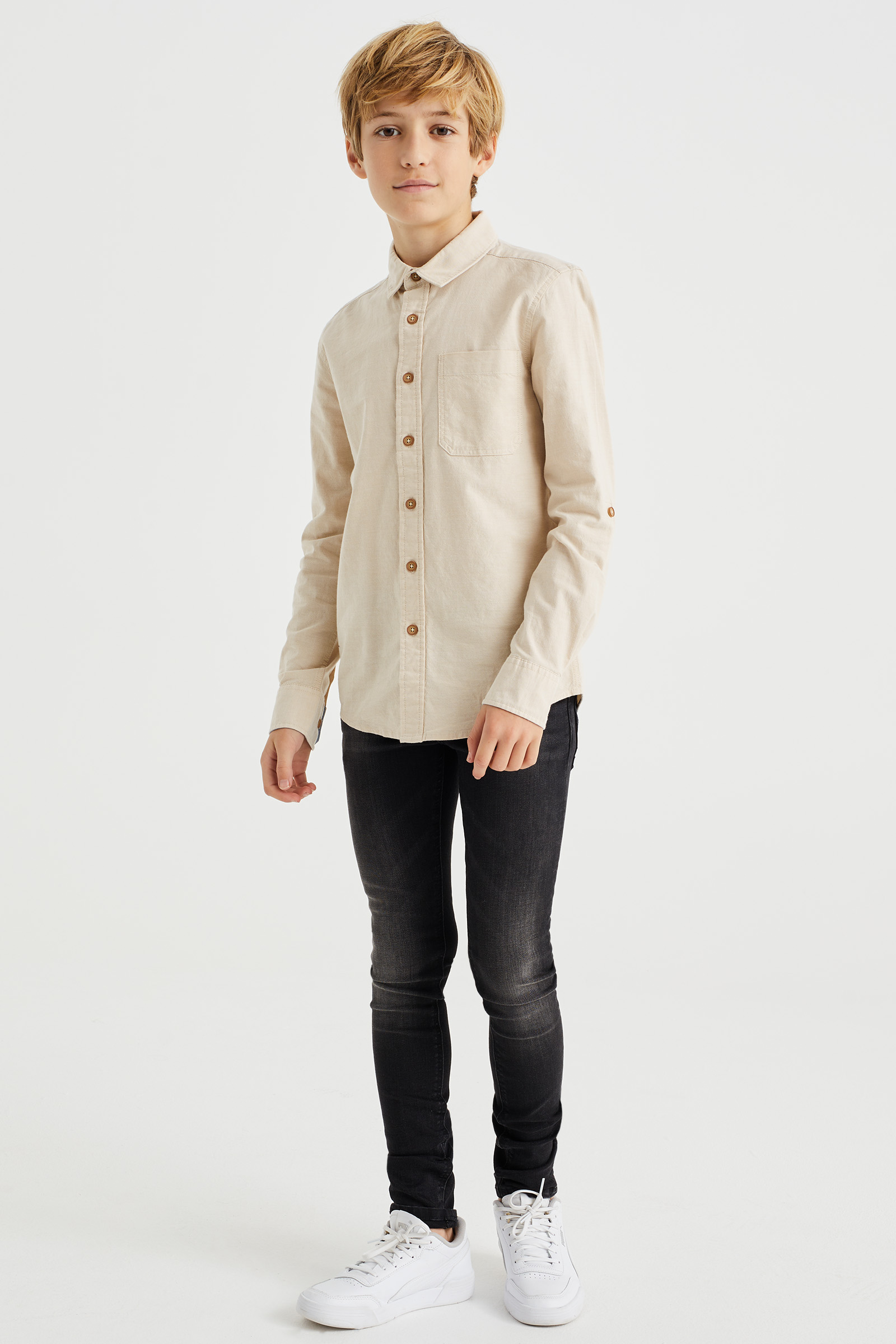 Jongens super skinny fit jeans met stretch Blue Ridge Zwart