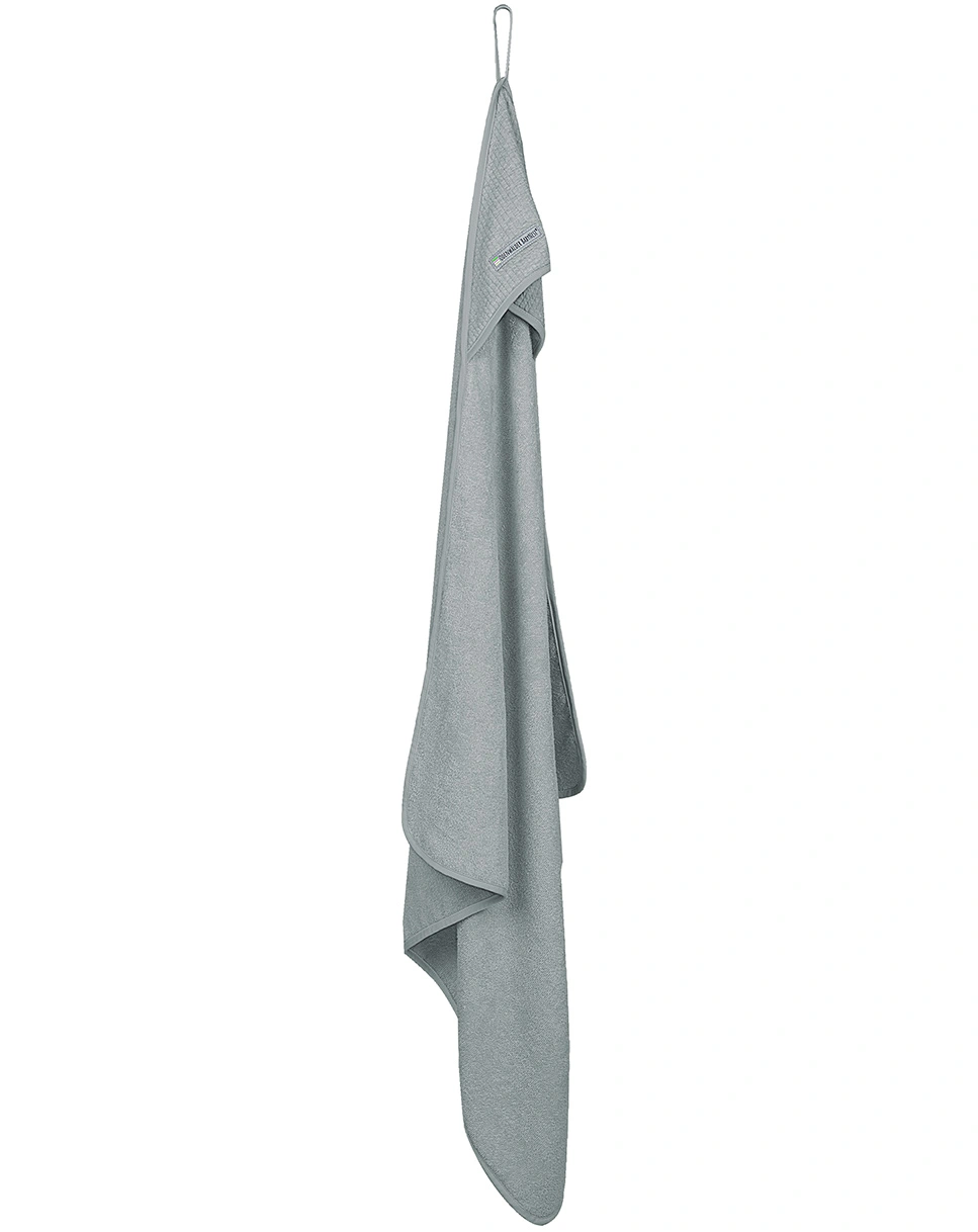 Kapuzenbadetuch UNI in grey