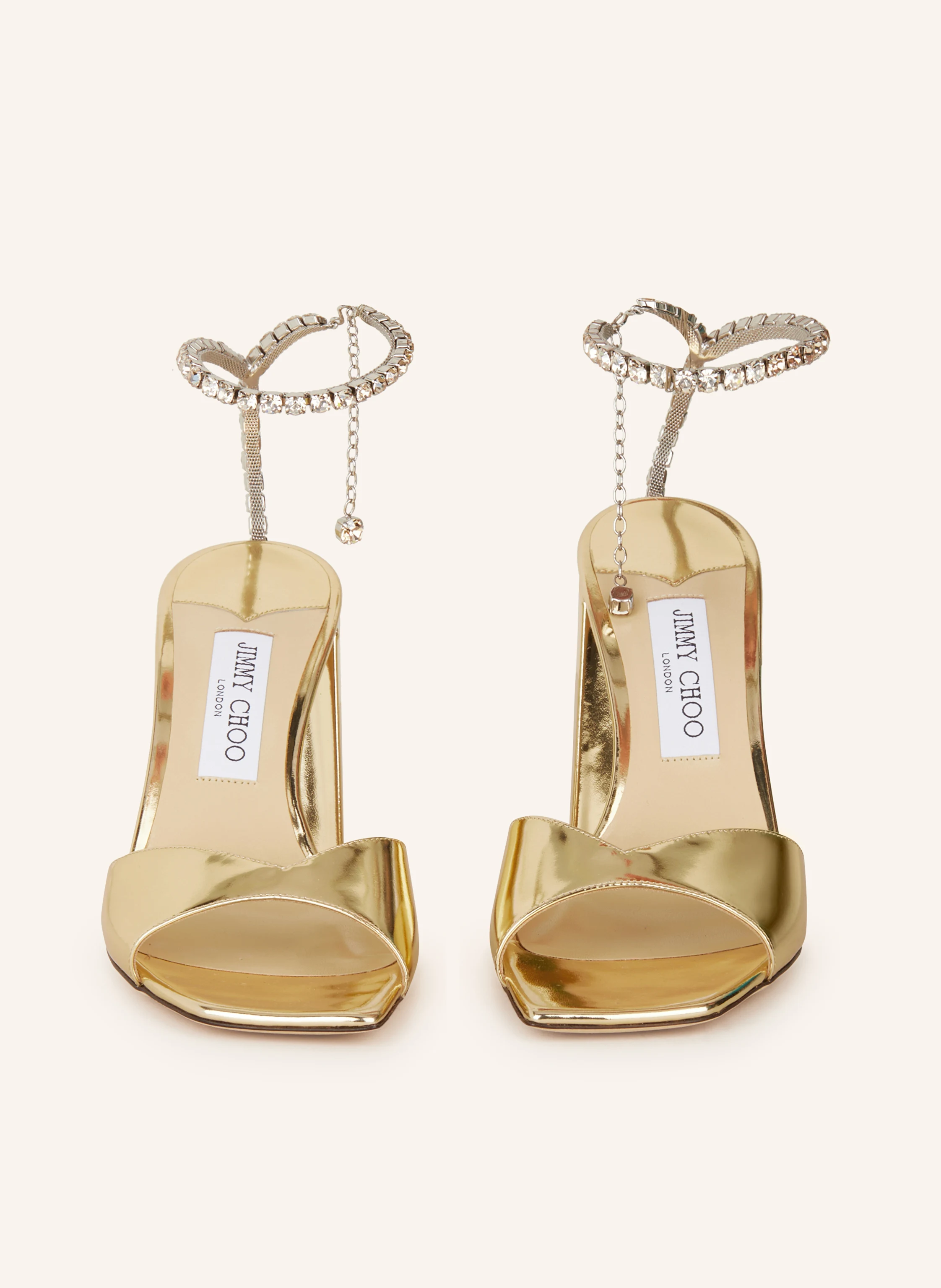 JIMMY CHOO Sandaletten SAEDA mit Schmucksteinen