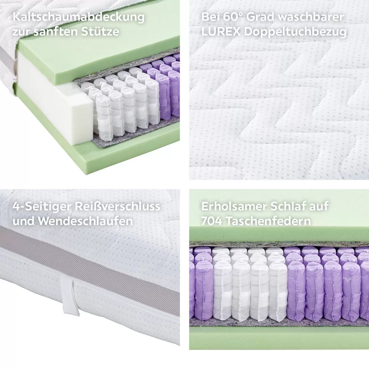 Matratze Superior Dream 90x200 weiss