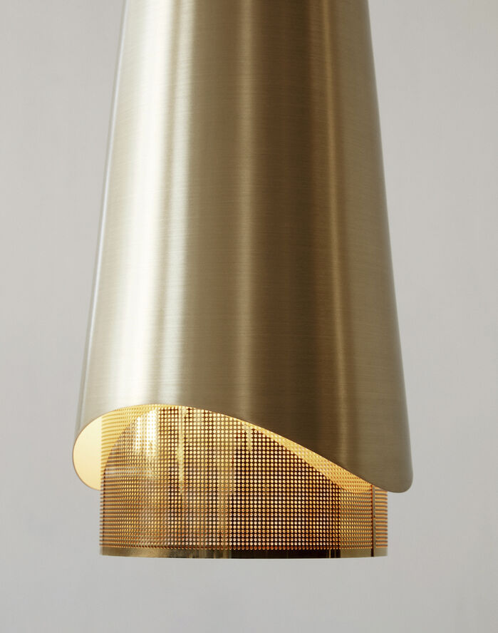 Audo Copenhagen Umanoff, Pendant, Brass, Walnut Guld