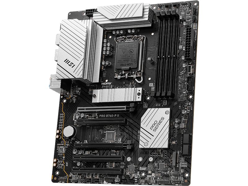 MSI Mainboard Pro B760-P II Intel B760 Mainboard mit Sockel 1700 und DDR5 Unterstützung
