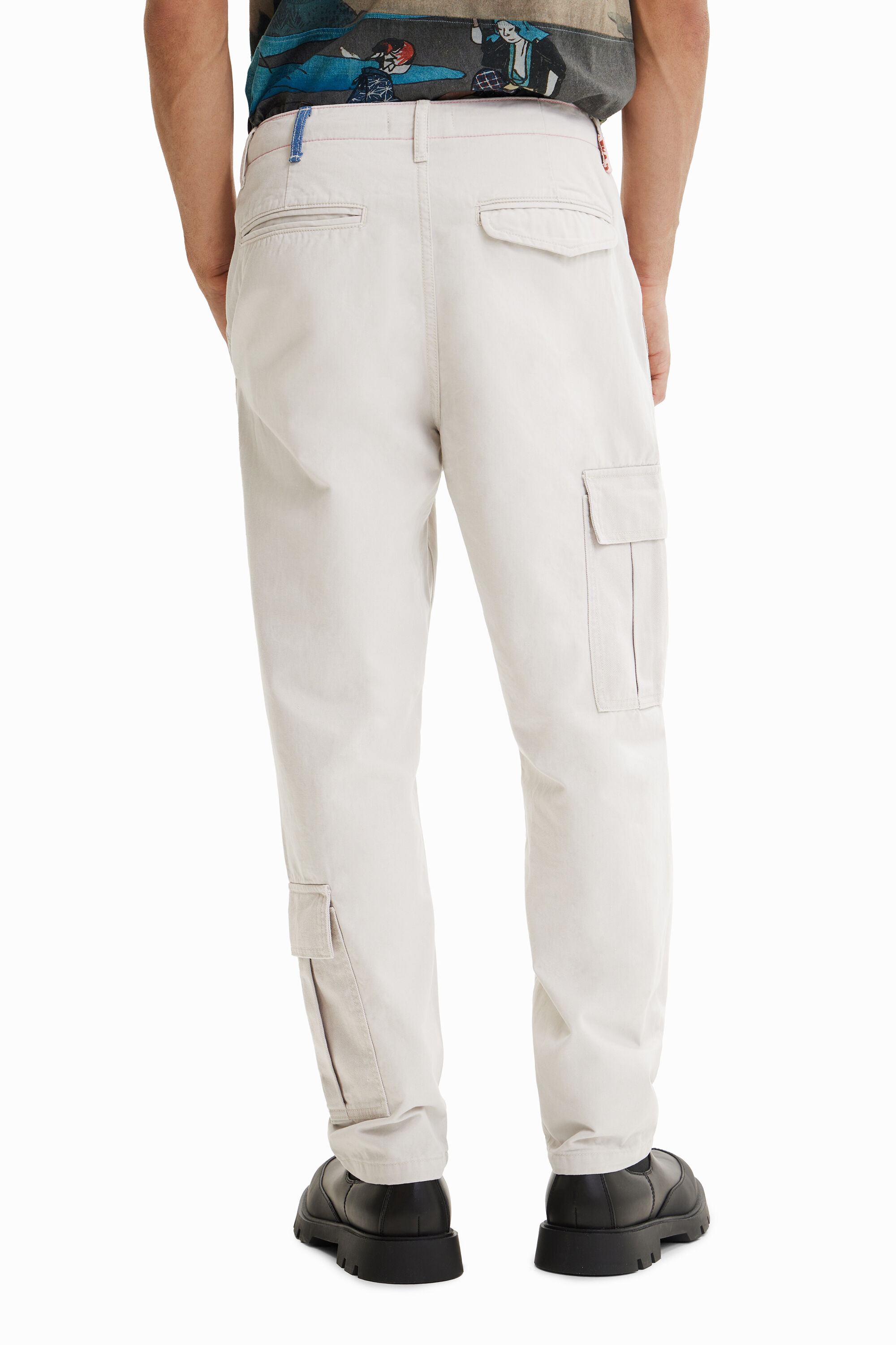Pantalon cargo patchwork