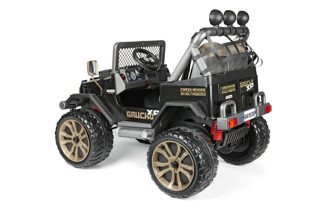 Minicar Gaucho XP Schwarz<br>Leistungsstarker, elektrischer Geländewagen für Kinder
