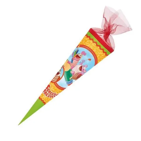 Nestler Sorgenfresser Schultüte mit Tüllverschluss, 6-eckig, 85 cm
