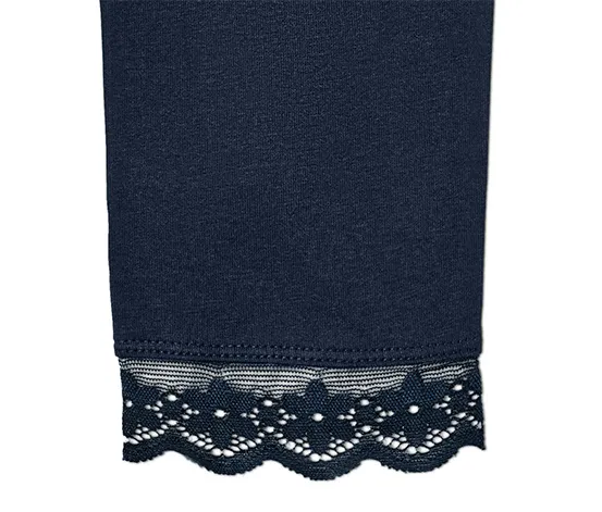 Leggings mit Spitzenborte