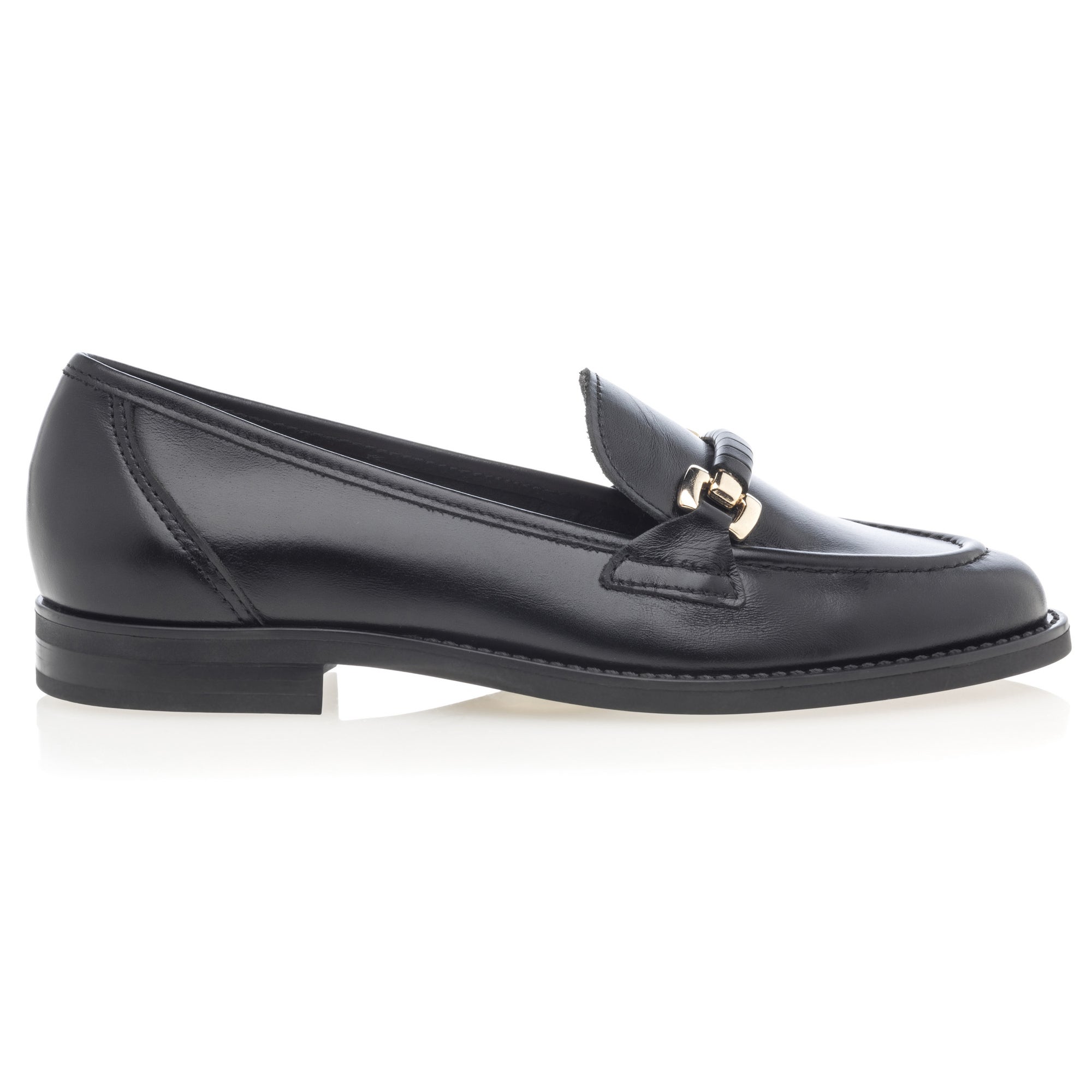 Mocassins Femme en cuir noir