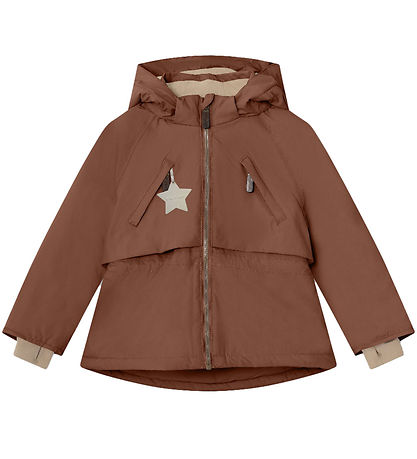 Mini A Ture Winterjacke - Algeana Fleece - Rootbeer Brown