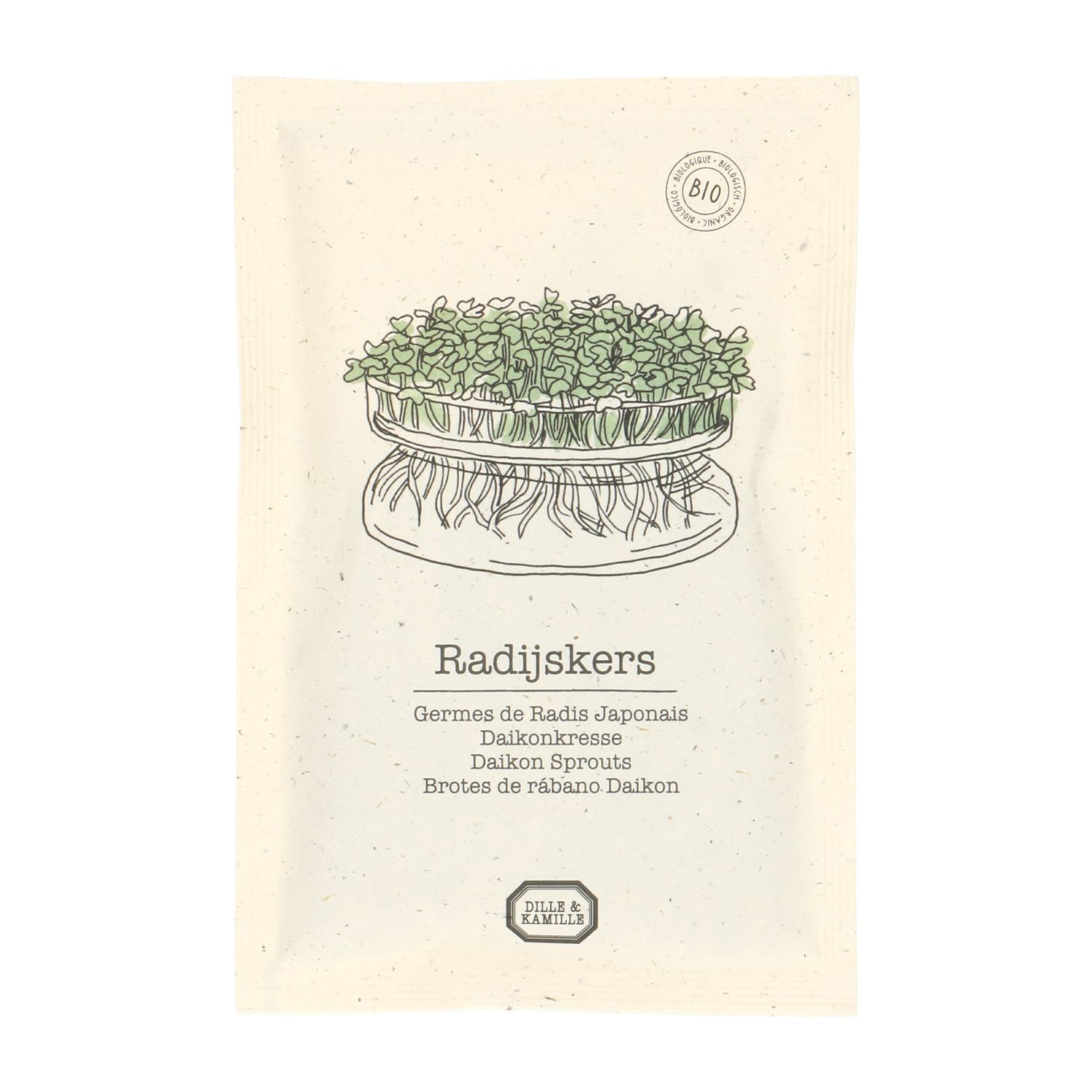 Kiemgroente, biologisch, radijskers, 25 g