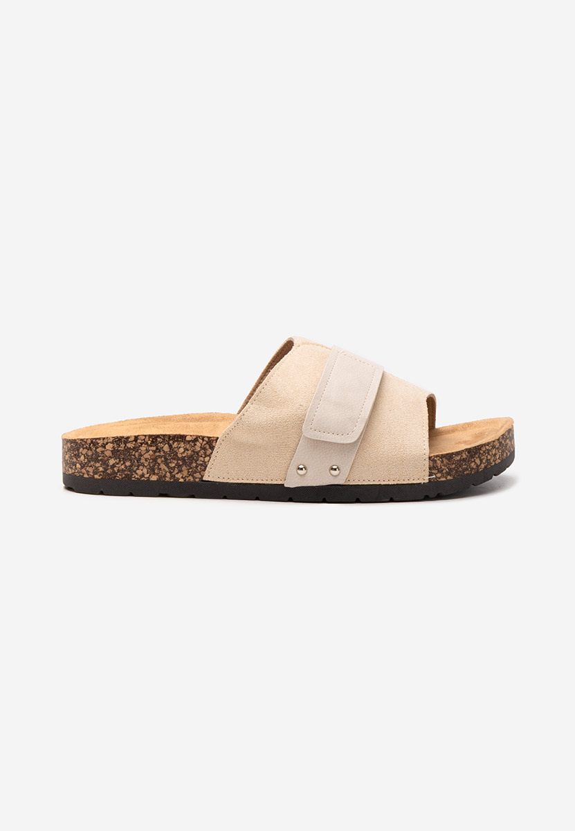 Mules femme beige Miela