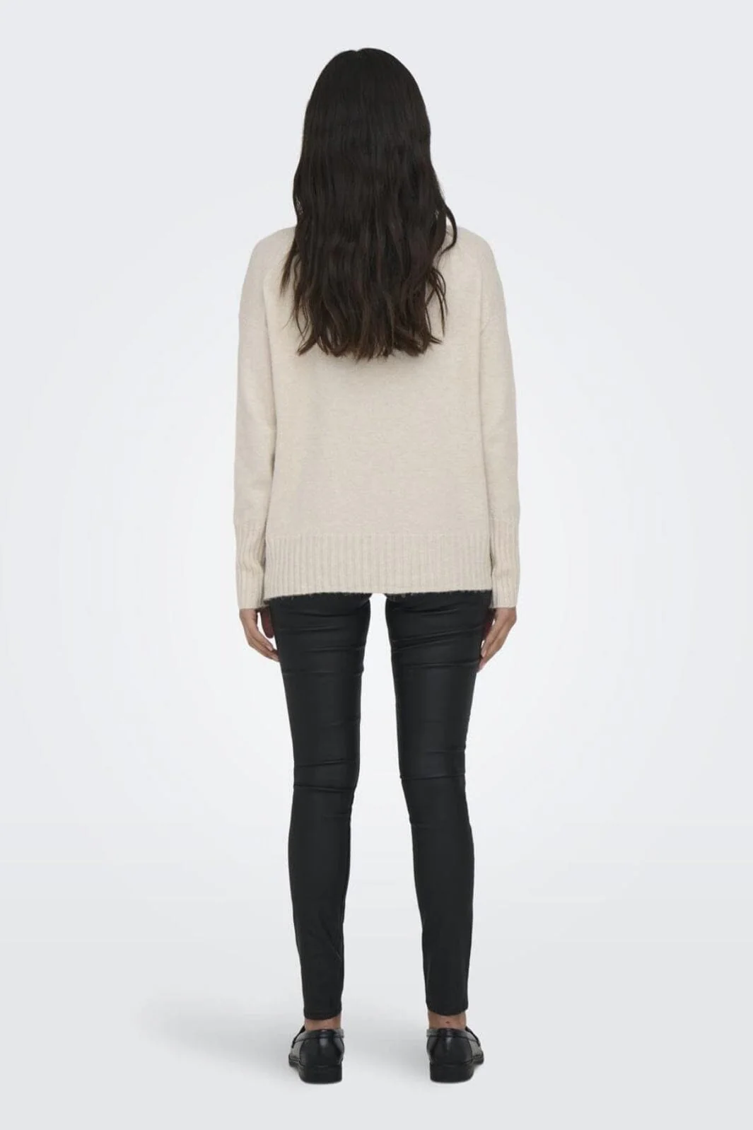 Only Onlgabriel Life L/S Highneck Nca Knt 4324053 pumice stone melange
