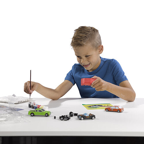 Ses creative gips- en verfpakket - auto's - 5st