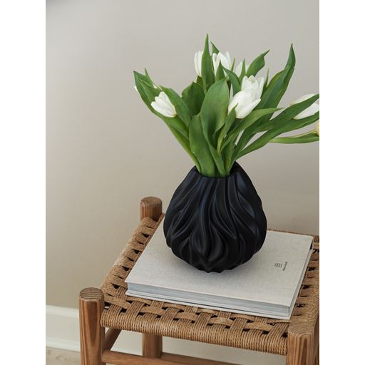 Morsø Flame Vase, Sort, 23 cm