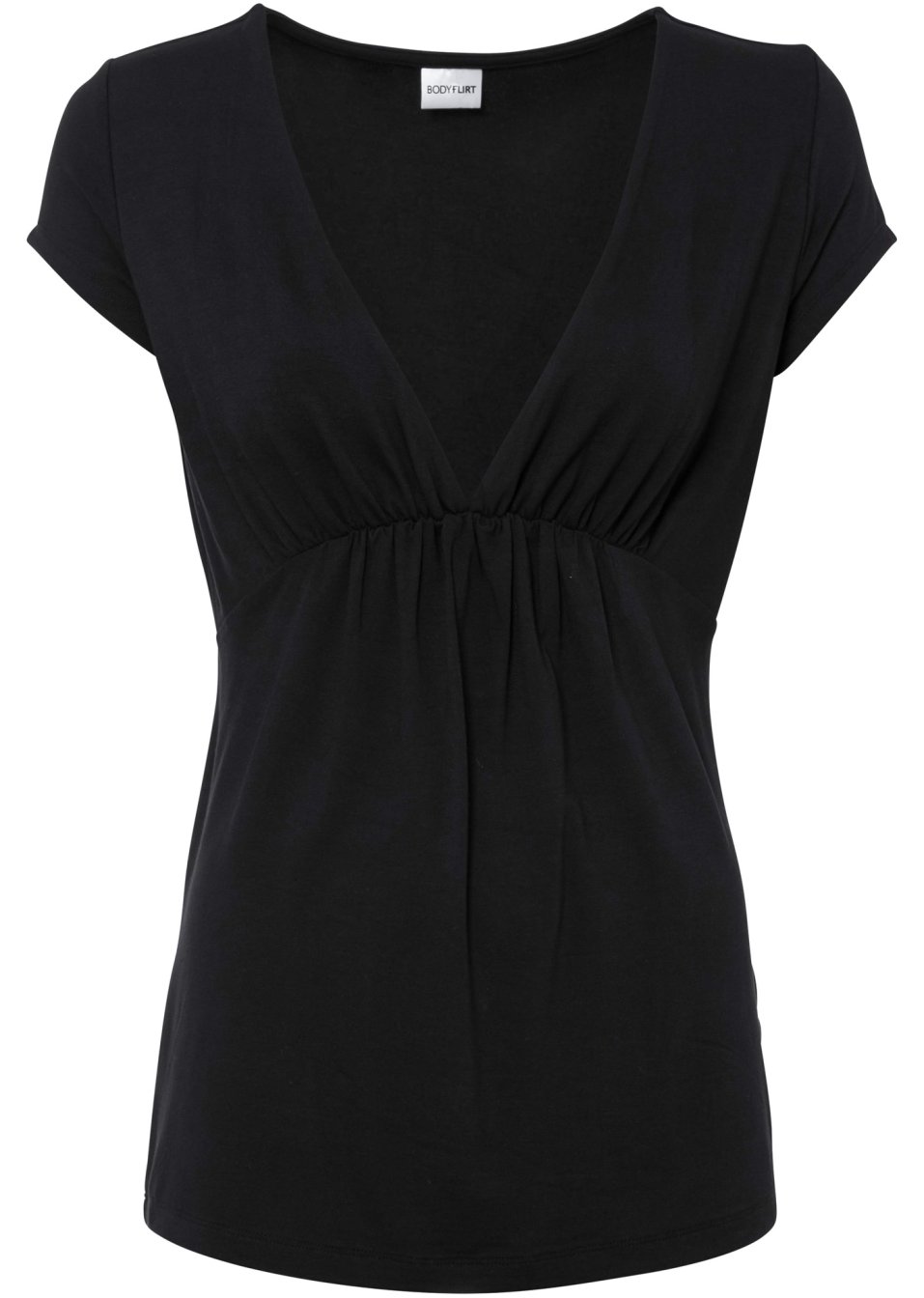 Top à décolleté en V plongeant avec viscose
