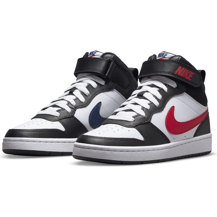 COURT BOROUGH MID 2 BG WHITE-UNIVERSITY-RED-WHITE-BLA