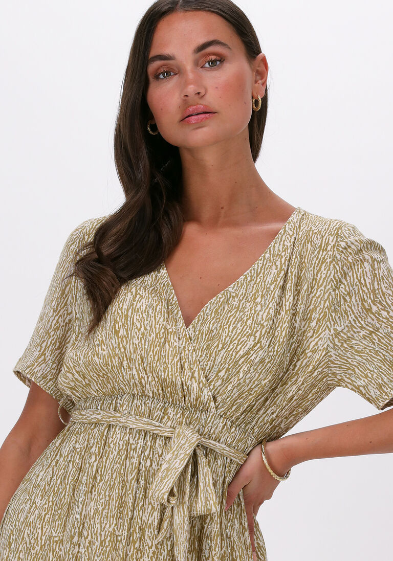 CIRCLE OF TRUST khaki circle of trust maxi jurk gloria dress