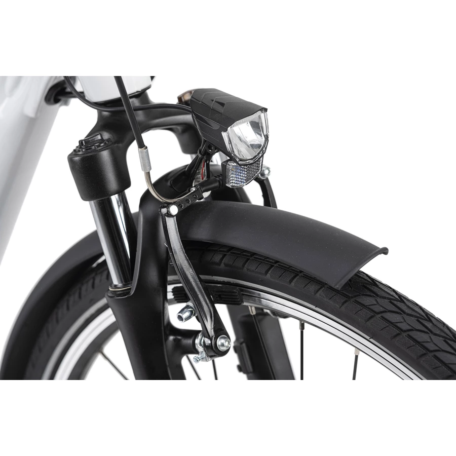 Adore Pedelec E-Bike Cityfahrrad 28'' Adore Versailles weiß-grün weiß