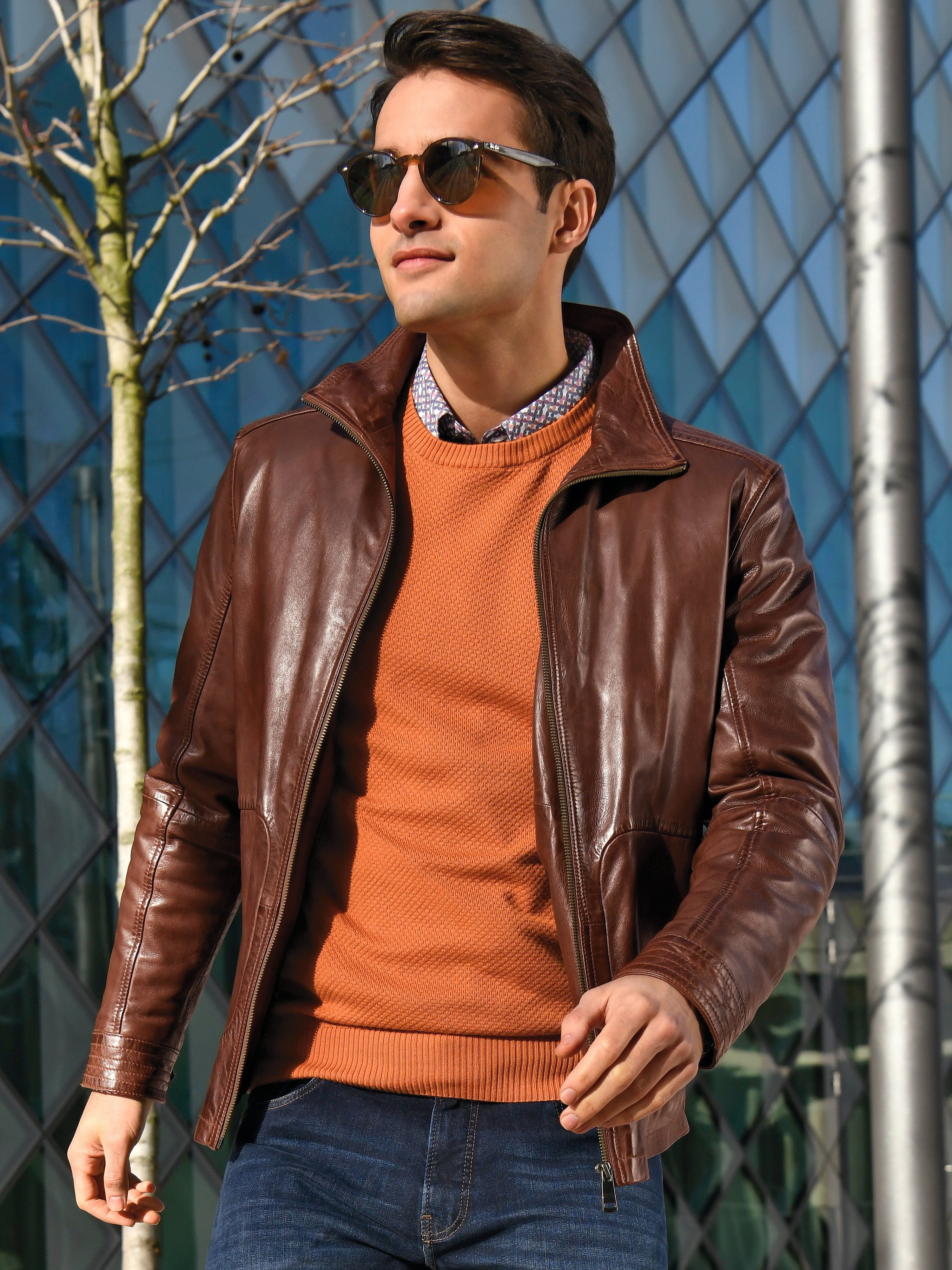 Lederjacke