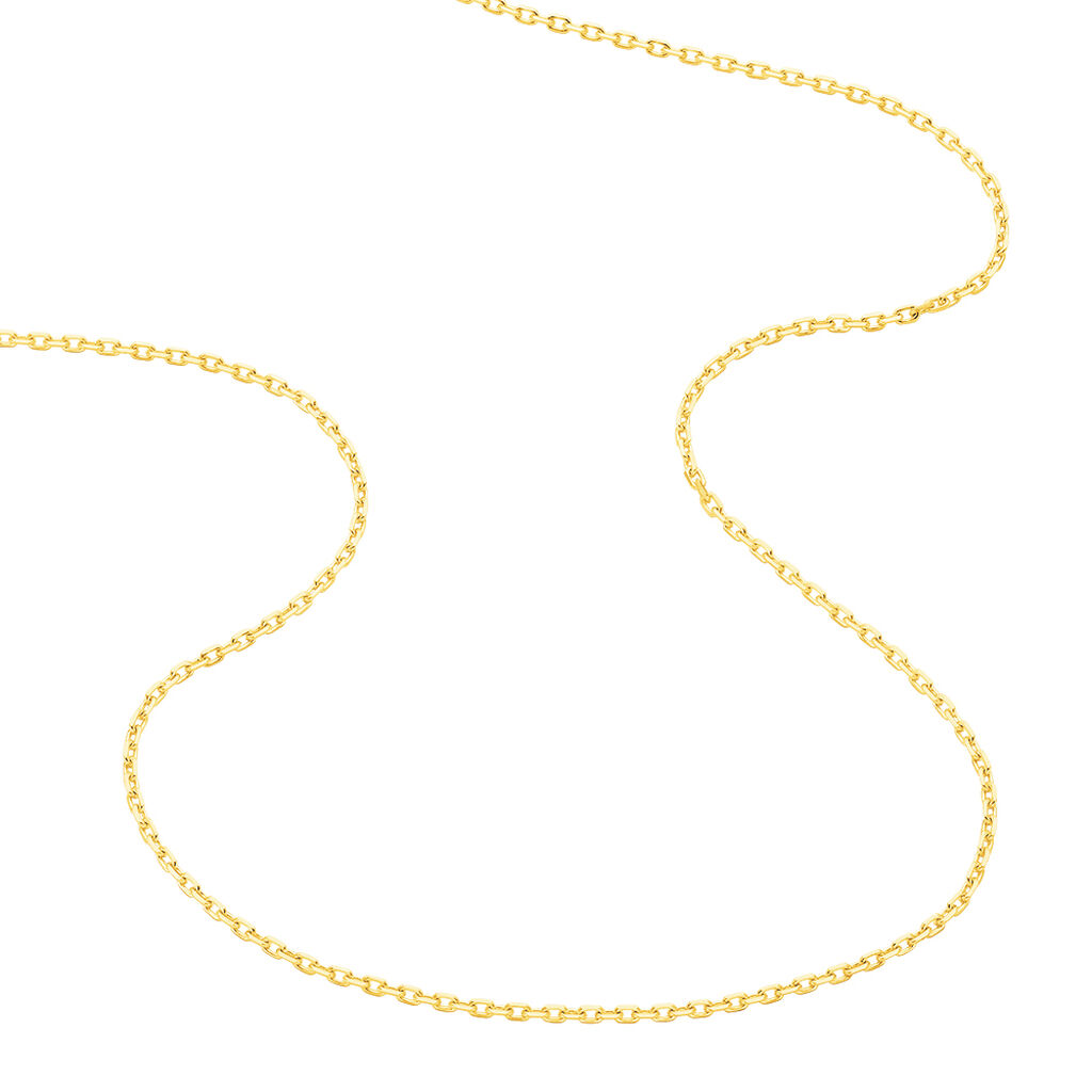 Chaîne Igoa Maille Forçat Diamantee Or Jaune
