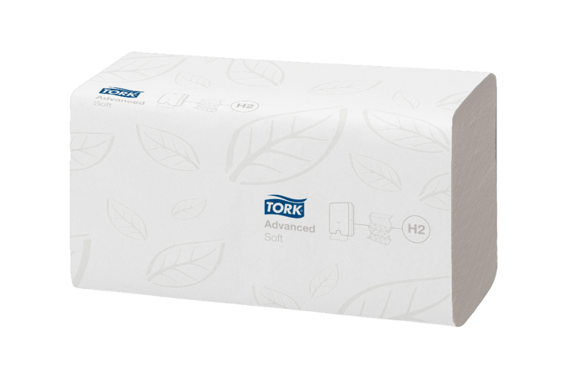 Tork Xpress® H2 Zachte Multifold Handdoeken 2-laags Z-vouw 21x180 vell