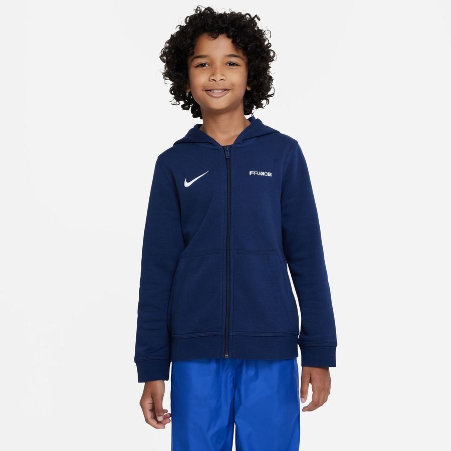 France Sweat à Capuche NSW Club FZ - Bleu Marine/Blanc Enfant