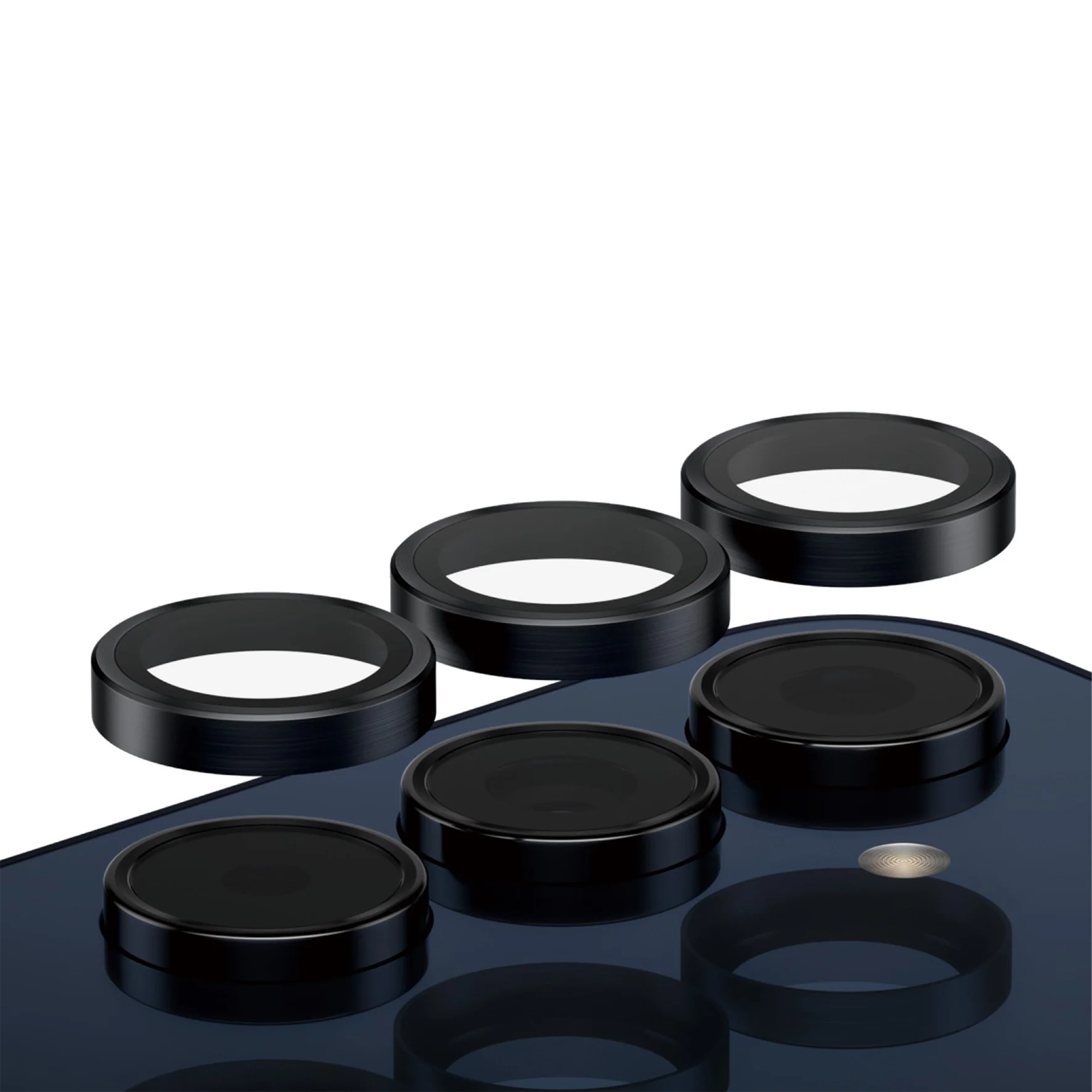 Hoops Samsung Galaxy A55 Kameraschutz Objektiv Ring Protector Abdeckung (1227) - Schwarz