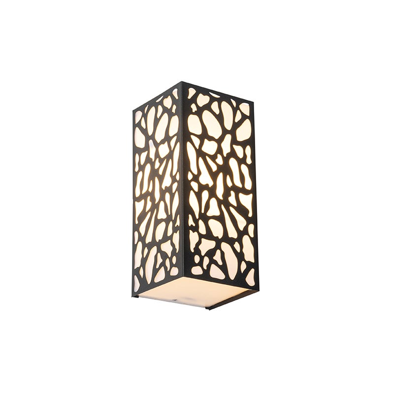 Klassieke zwarte buitenwandlamp IP44 - Nicole