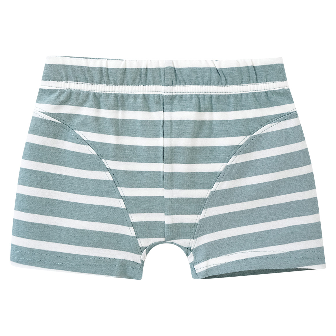 Famy 3 Jungen Boxer mit Bio-Baumwolle salbei / dunkelgrau / weiss