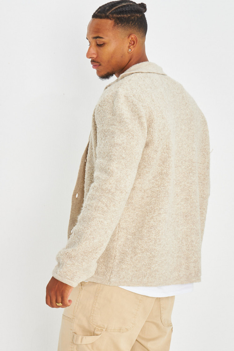 Gilet beige en laine