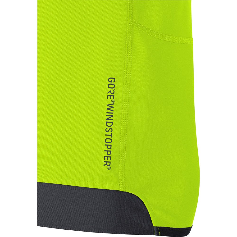 GOREWEAR R3 Partial Gore® Windstopper® Laufshirt Herren neon yellow black