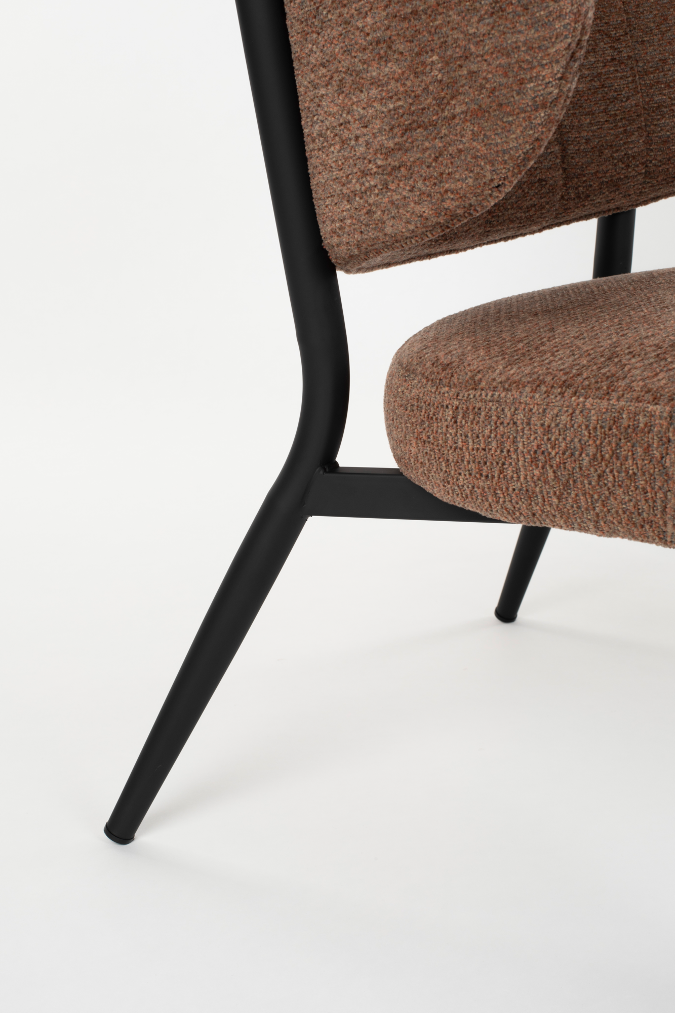 Fauteuil Sanne oranje grijs