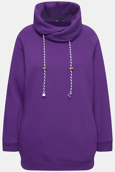 Sweatshirt, weiter Stehkragen, Taschen, Raglan-Langarm