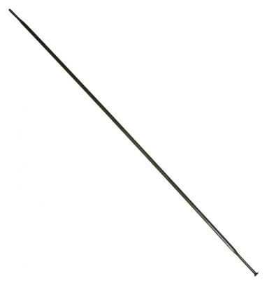 RAYON INOX NOIR TETE DROITE DT SWISS AERO 2-2.3-2mm L 295mm SANS ECROU (UNITE) POUR ROUE R24 COTE OPPOSE CASSETTE