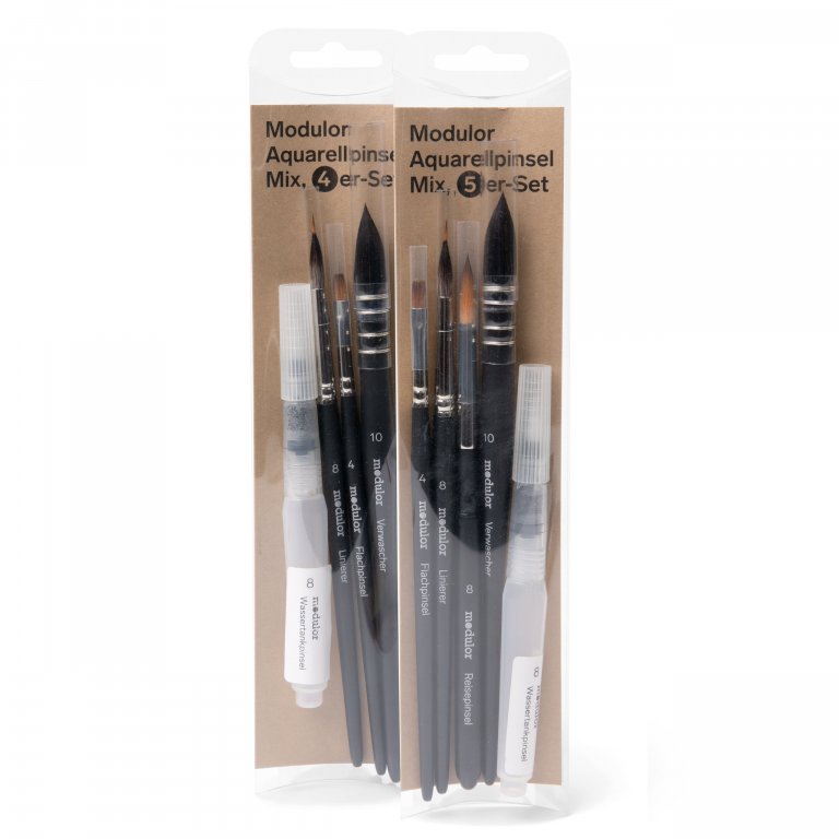 Modulor Aquarellpinsel Mix, Set