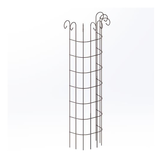 Colonne grimpante Volute, en acier H. 170 cm