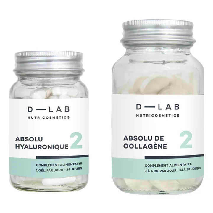 D-LAB NUTRICOSMETICS Duo Nutriton-Absolue - Collagène & acide hyaluronique - 1 mois