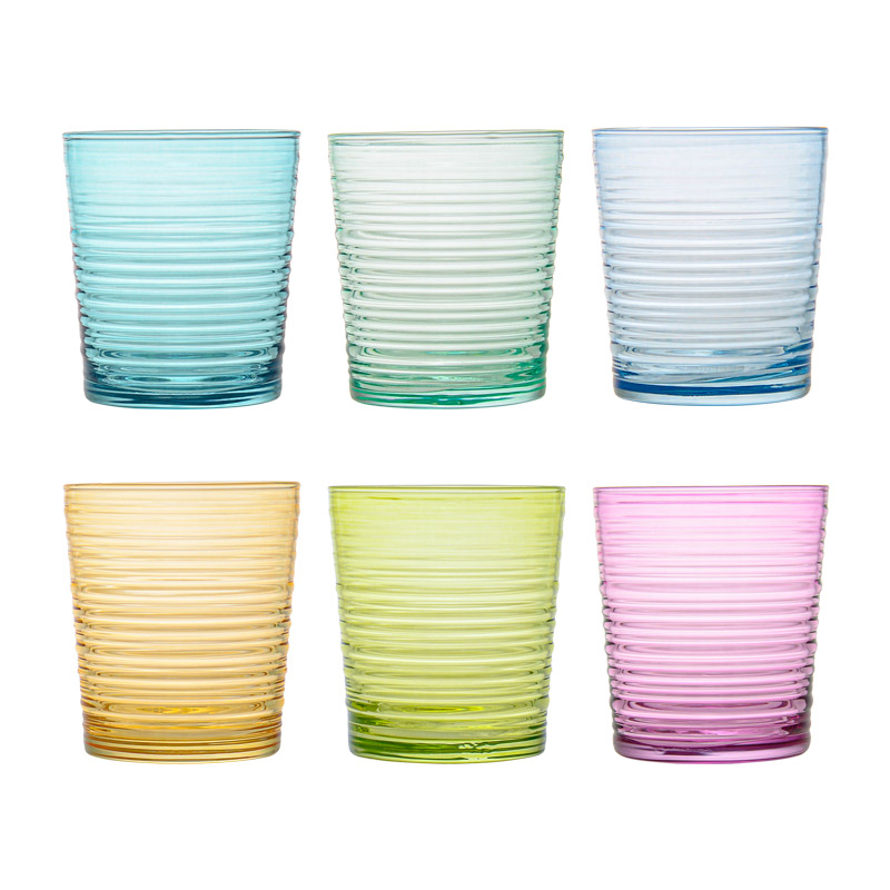 Lot de 6 verres colorés 'Granada'