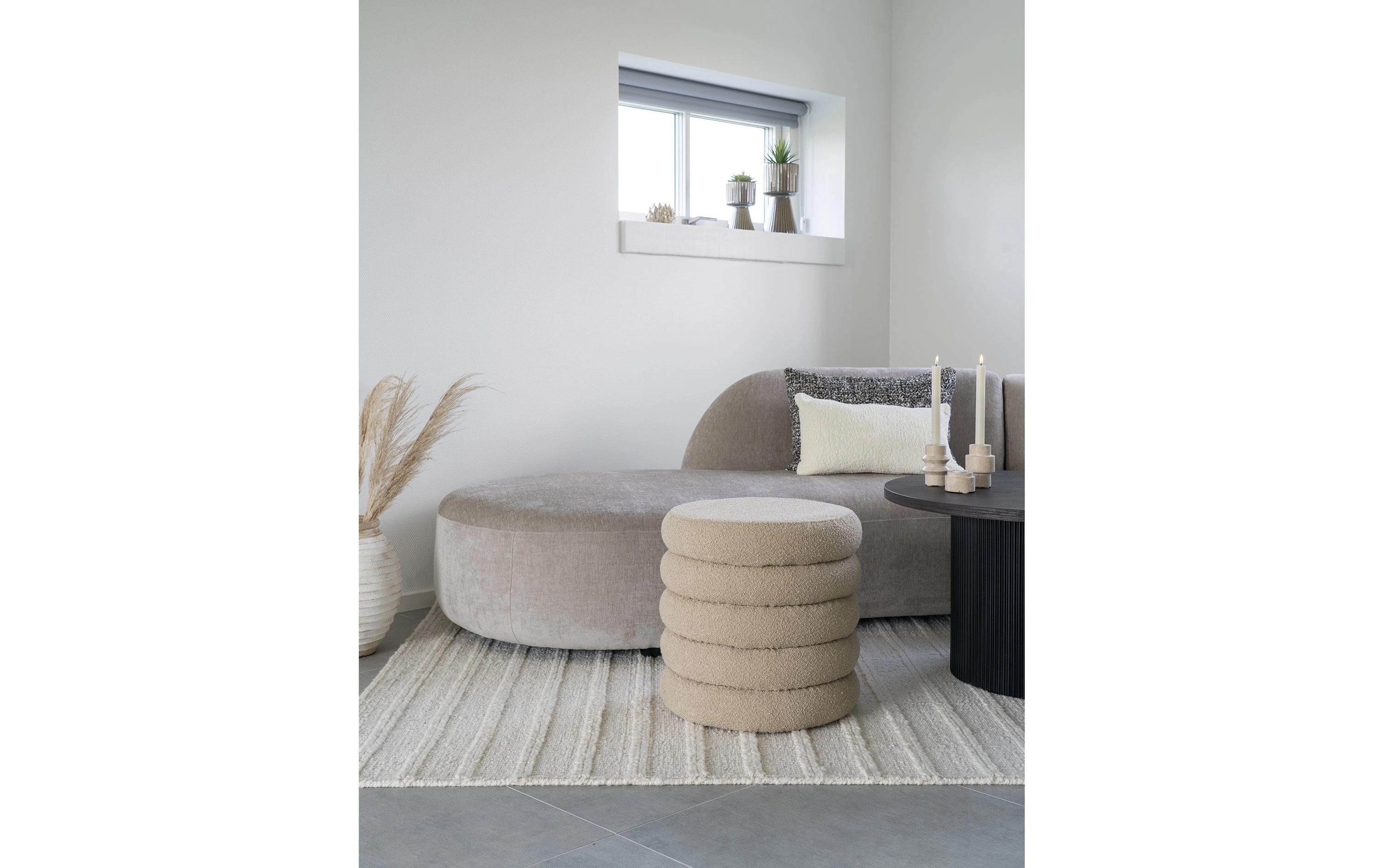 Pouf Brooklyn 44 x 44 cm, BeigeSitzhocker