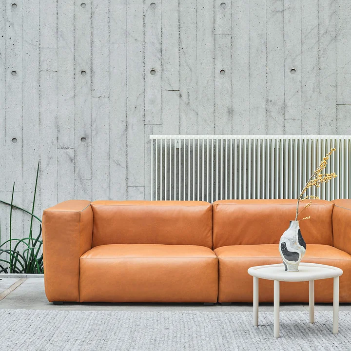 HAY - Mags Soft Sofa 2,5-Sitzer, Kombination 1, hellgrau (Hallingdal 130) / Nähte: dunkelgrau (EU)