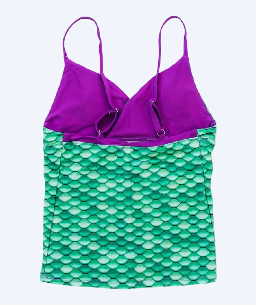 Fin Fun tankini top til piger - Celtic Green