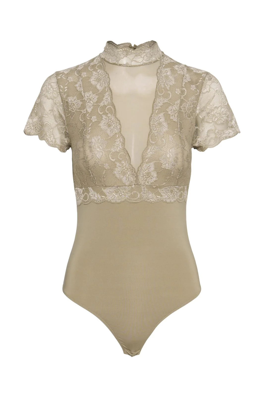 Pieces Pcsicca Ss High Neck Bodystocking